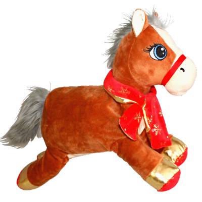 Детский новогодний подарок в мягкой игрушке весом 950 грамм